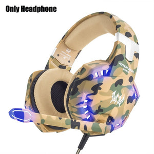 3.5mm Wired Stereo Camouflage Gaming Headset Gaming Headphone