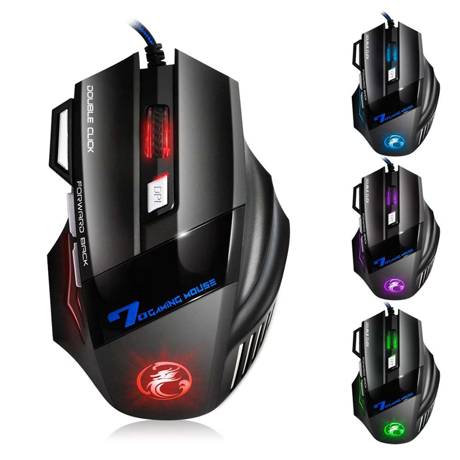 6pcs/lot Wired Gaming Mouse Gamer